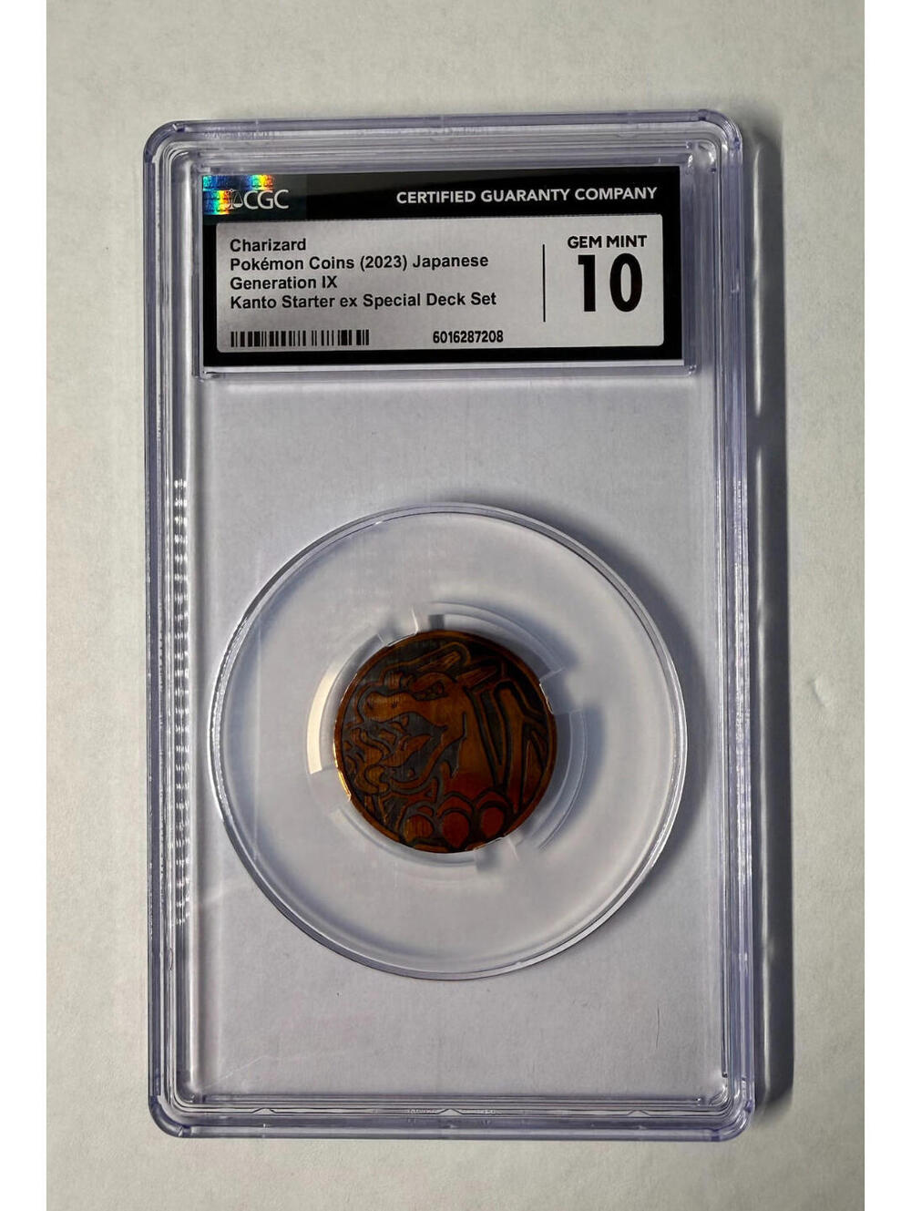 Charizard Generation IX Kanto Starter ex Special Deck Coin 2023 Japanese CGC 10